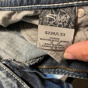 Silver pioneer distressed Jeans 24w